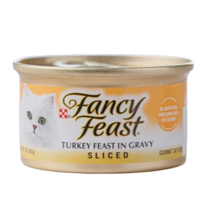 Alimento Húmedo Para Gato Fancy Feast Sliced Pavo 3Oz
