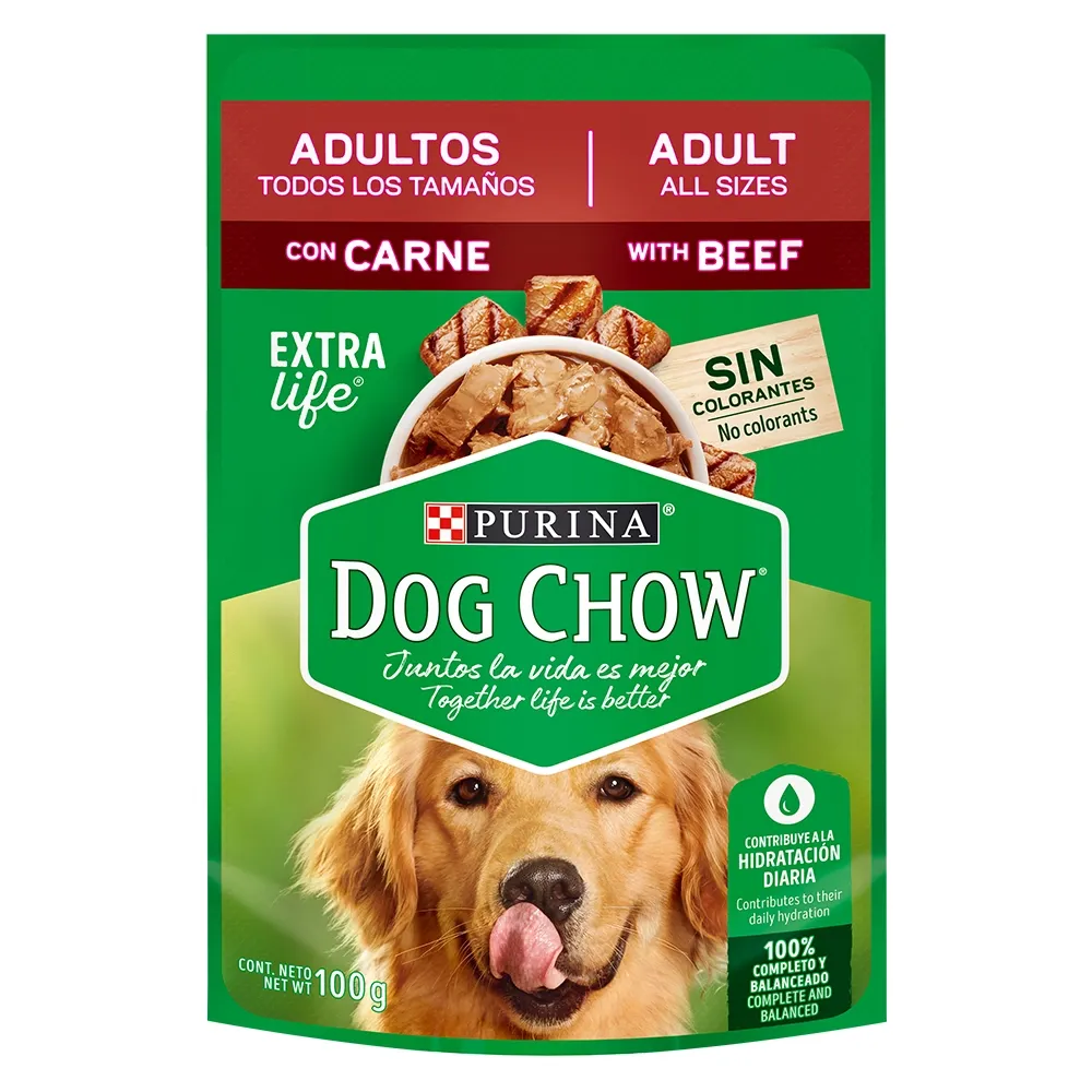 Alimento Húmedo Para Perro Adulto Purina Dog Chow Con Carne 100G