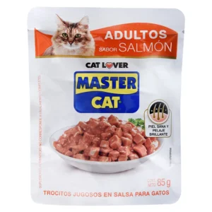 Trocitos Jugosos Salmon Master Cat 85G