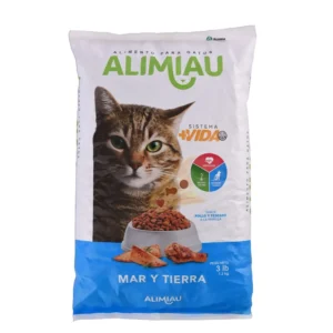Alimento Para Gatos Mar Y Tierra Alimiau 3Lb